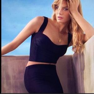 Nadia Tarr Bustier Crop Top